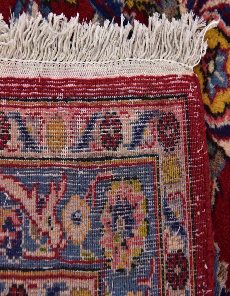 Detail image of  10' x 12' 10  Hand Knotted Kashan Persian Wool Rug