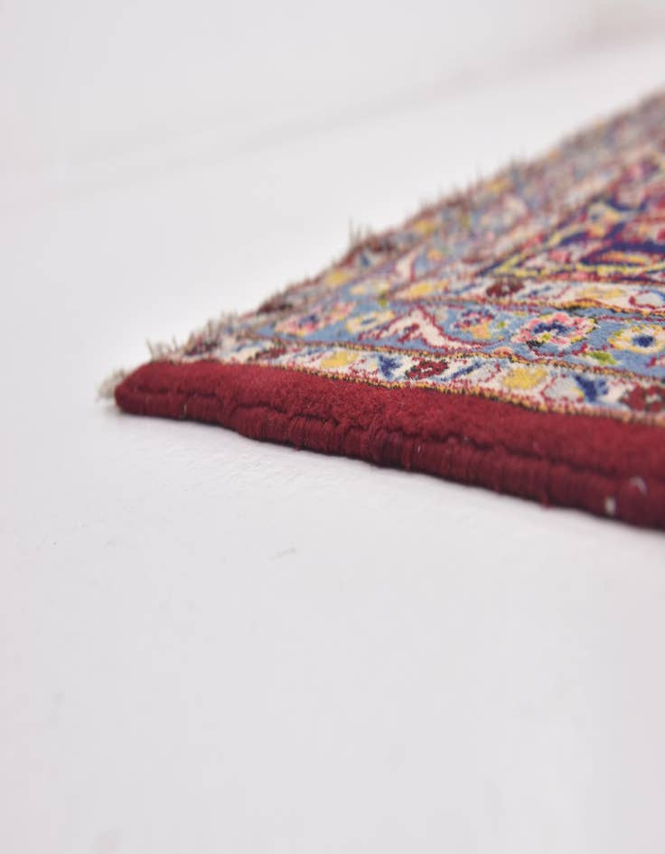 Detail image of  10' x 12' 10  Hand Knotted Kashan Persian Wool Rug