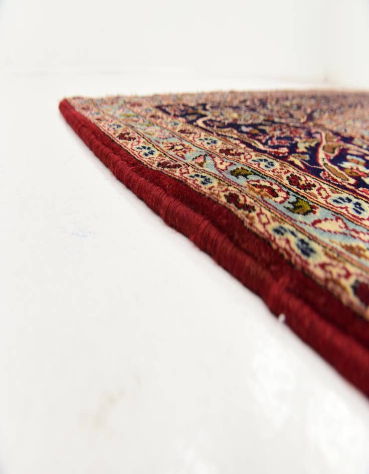 Detail image of  9' 7 x 13' 2  Hand Knotted Kashan Persian Wool Rug