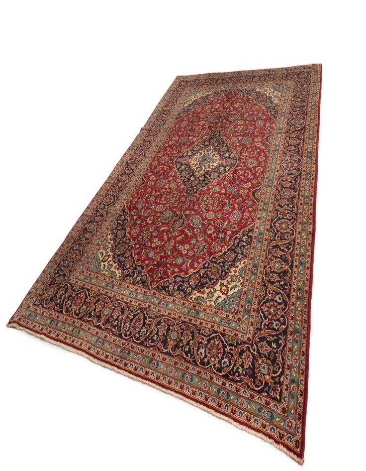 Detail image of  9' 3 x 13' 8 Kashan Wool Rug