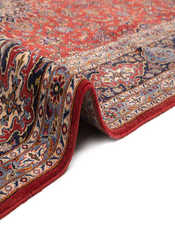 Detail image of  8' x 11' 3 Kashan Wool Rug