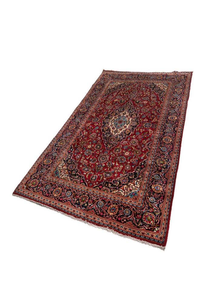 Detail image of  8' x 11' 4 Kashan Wool Rug