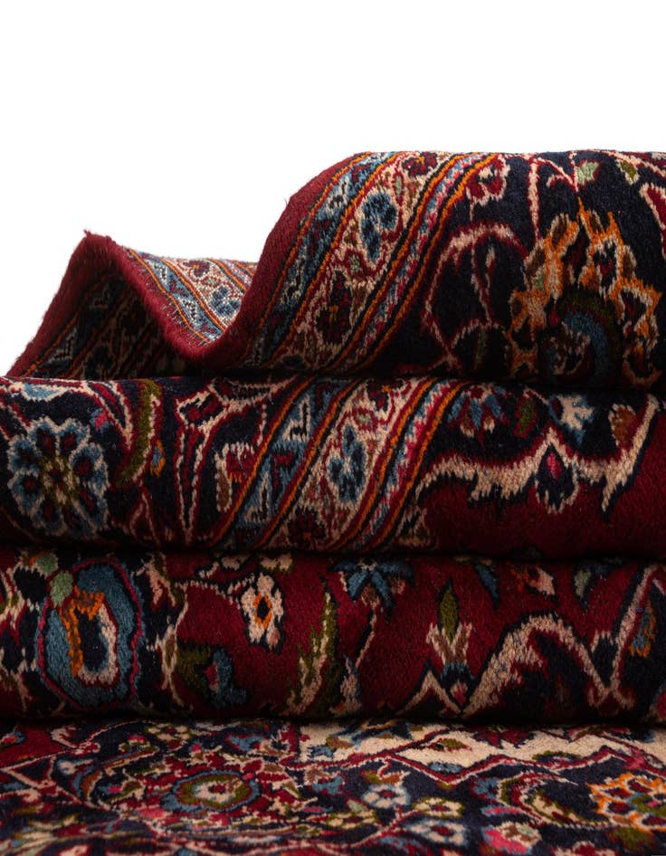 Detail image of  8' x 11' 4 Kashan Wool Rug