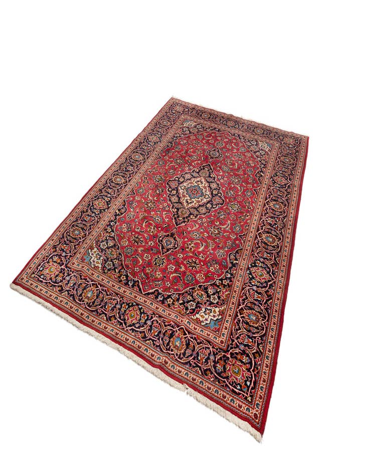 Detail image of  8' 1 x 11' 5 Kashan Wool Rug