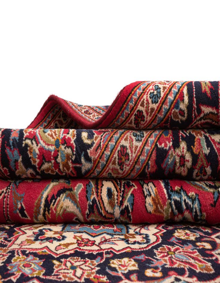 Detail image of  8' 1 x 11' 5 Kashan Wool Rug