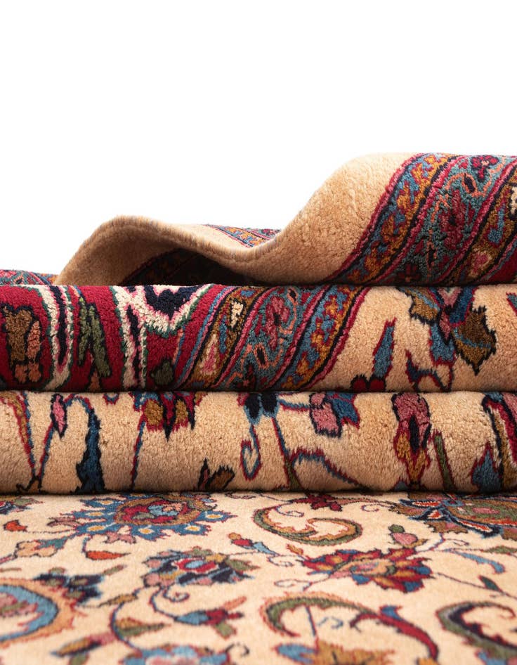 Detail image of  8' 6 x 11' Kashan Wool Rug