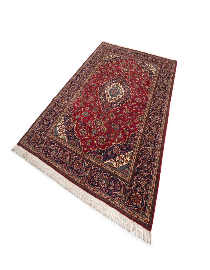 Detail image of  8' 1 x 11' 6 Kashan Wool Rug