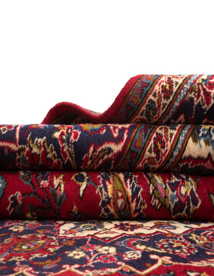 Detail image of  8' 1 x 11' 6 Kashan Wool Rug