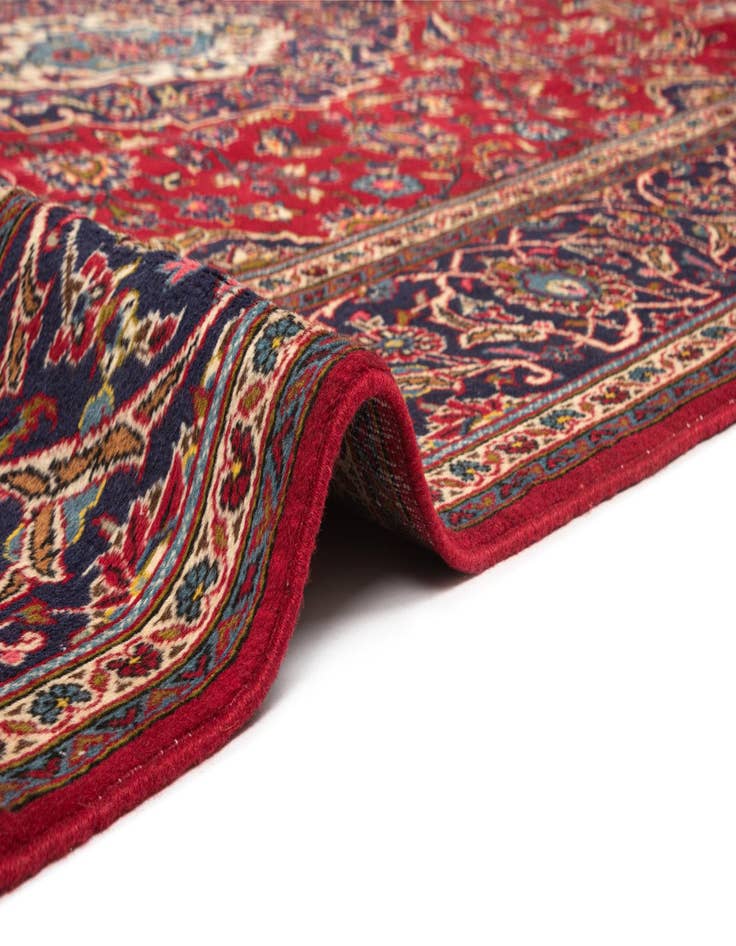 Detail image of  8' 1 x 11' 6 Kashan Wool Rug