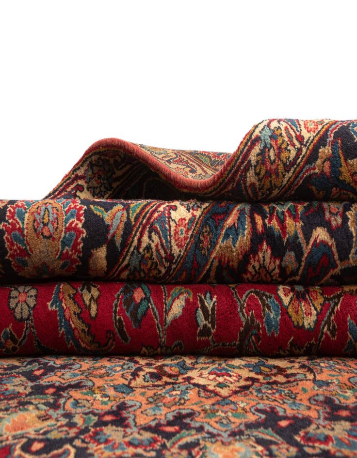 Detail image of  9' x 11' 9 Kashan Wool Rug