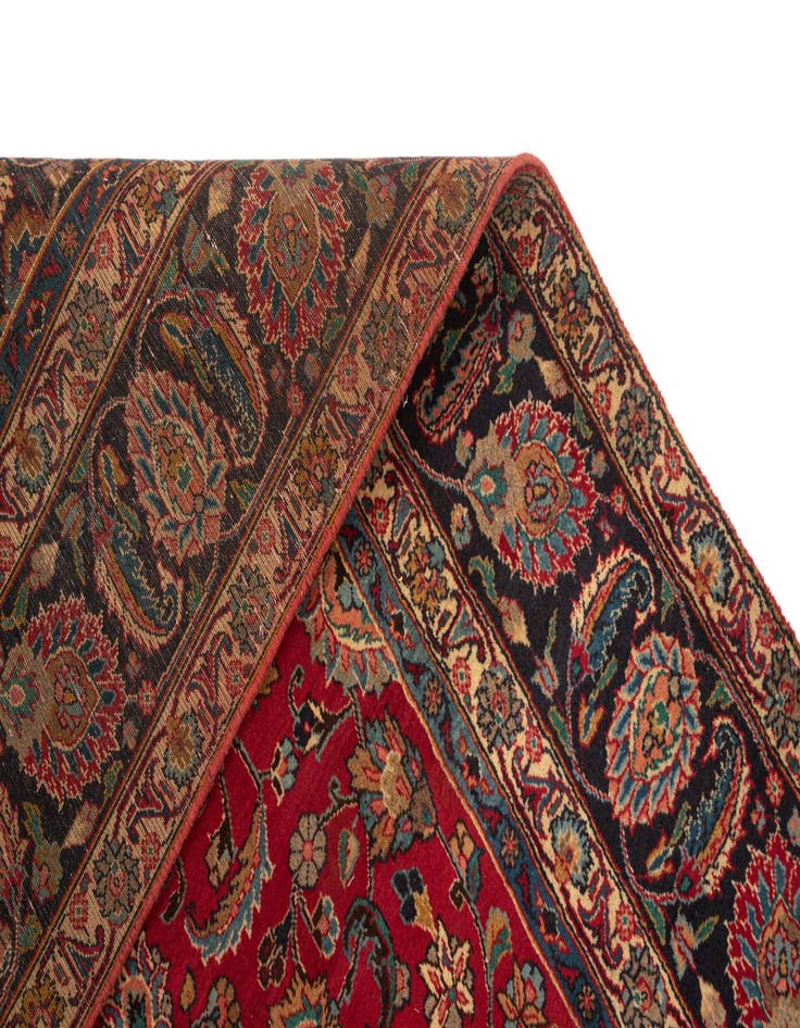 Detail image of  9' x 11' 9 Kashan Wool Rug