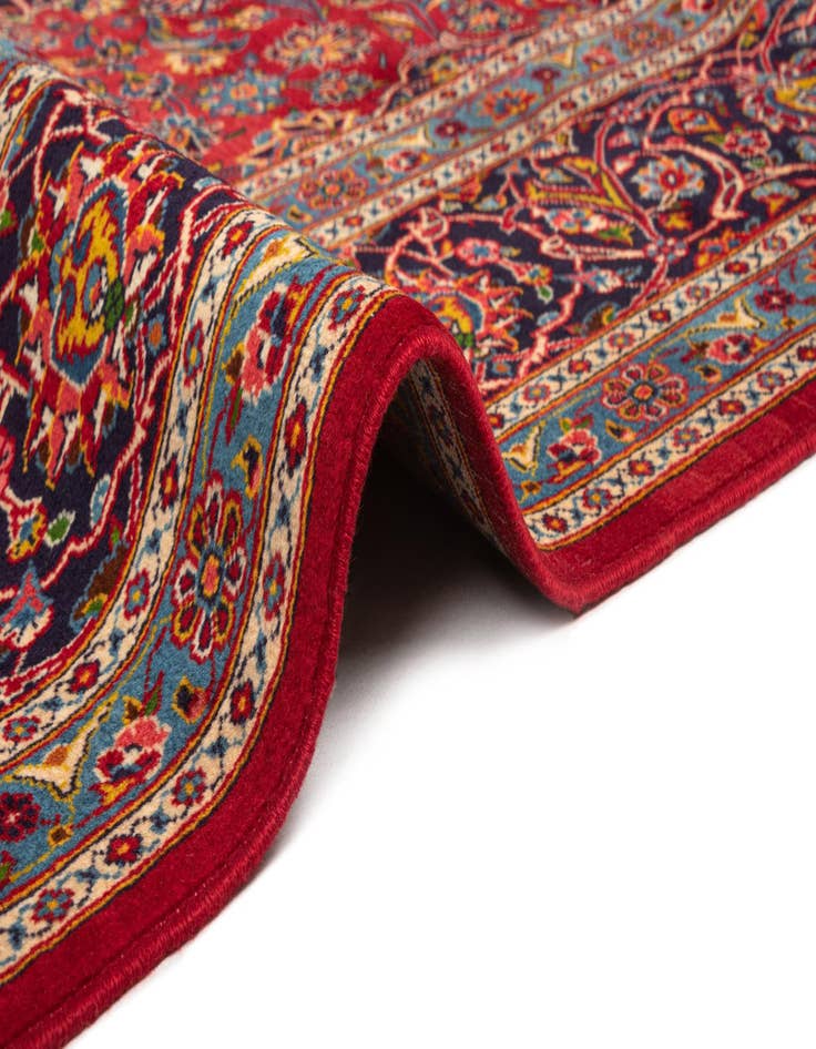 Detail image of  7' 6 x 11' 3 Kashan Wool Rug