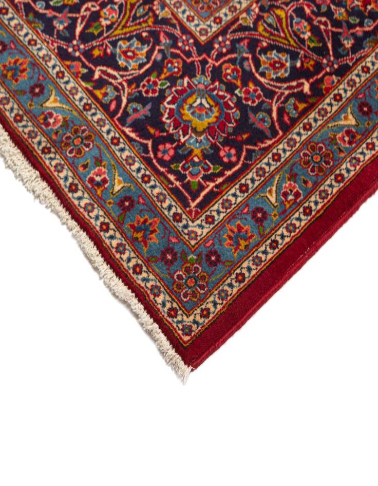 Detail image of  7' 6 x 11' 3 Kashan Wool Rug