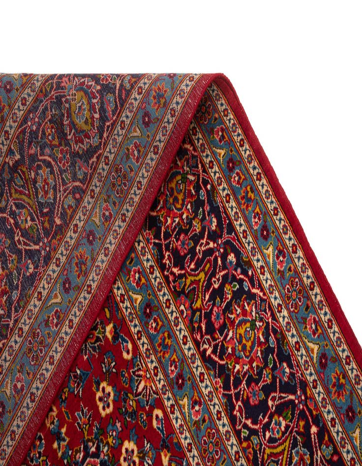 Detail image of  7' 6 x 11' 3 Kashan Wool Rug