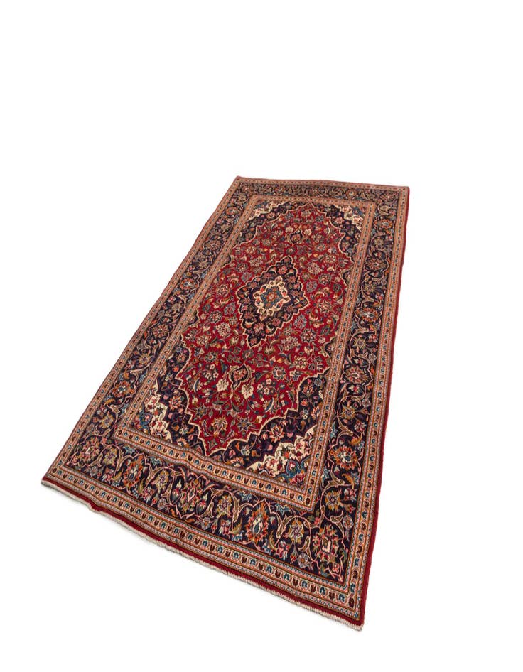 Detail image of  6' 6 x 9' 11 Kashan Wool Rug