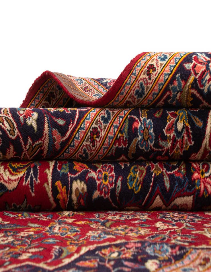 Detail image of  6' 6 x 9' 11 Kashan Wool Rug