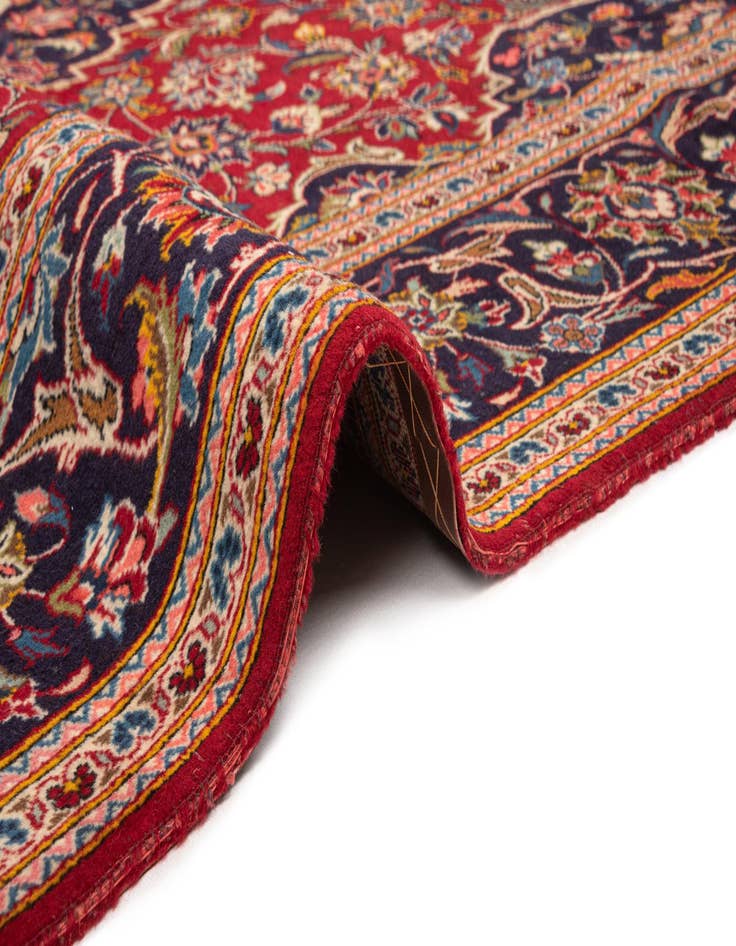 Detail image of  6' 6 x 9' 11 Kashan Wool Rug