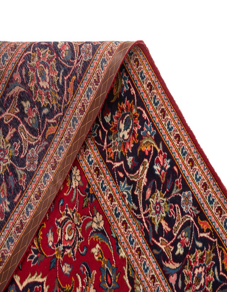 Detail image of  6' 6 x 9' 11 Kashan Wool Rug