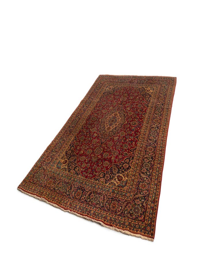 Detail image of  7' 7 x 10' 9 Kashan Wool Rug