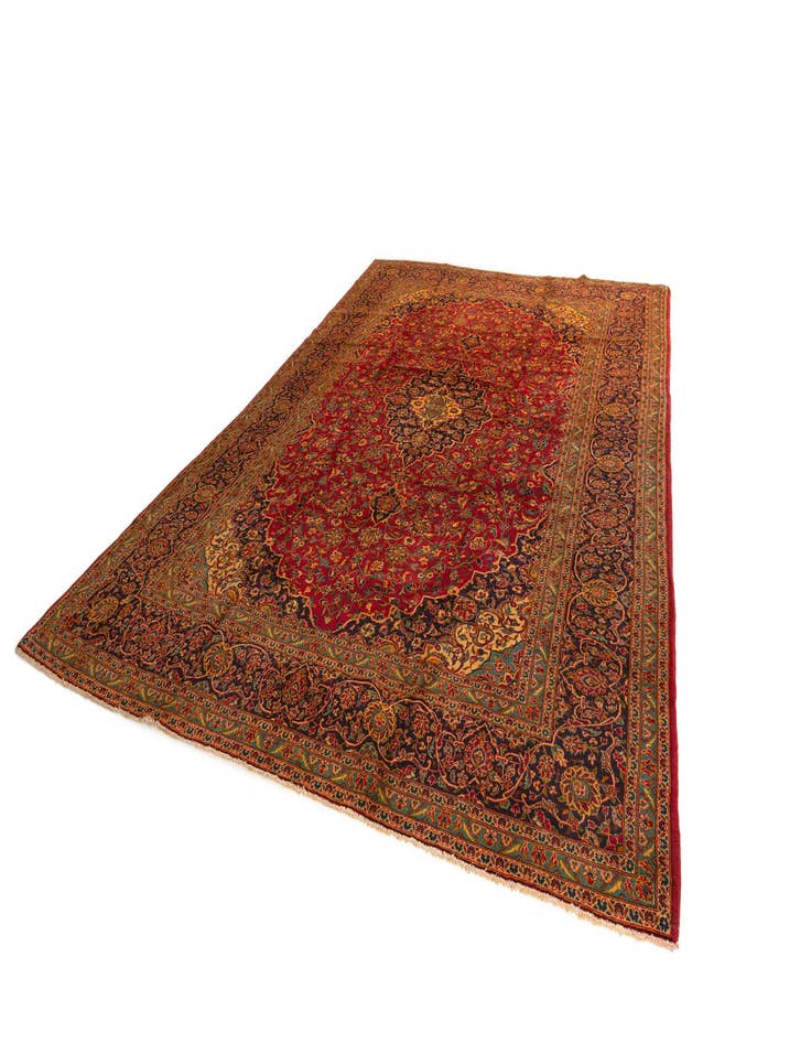 Detail image of  9' 9 x 13' 8 Kashan Rug