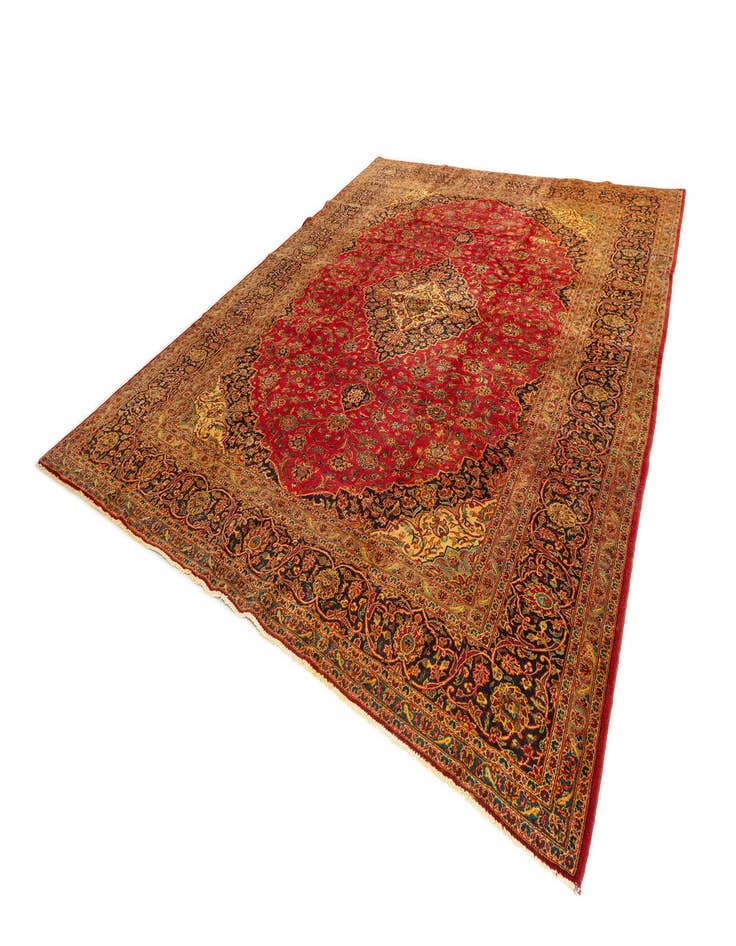 Detail image of  9' 11 x 13' Kashan Rug