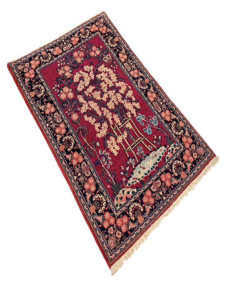 Detail image of  3' 7 x 5' 1 Kashan Wool Rug