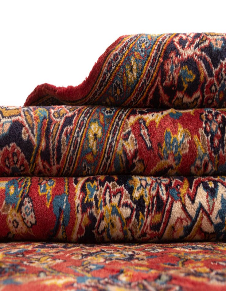 Detail image of  6' 10 x 9' 11 Kashan Wool Rug