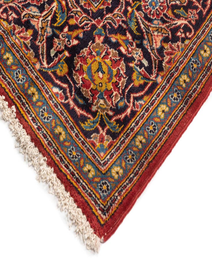 Detail image of  6' 10 x 9' 11 Kashan Wool Rug