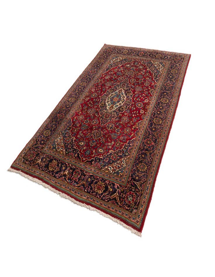 Detail image of  6' 7 x 9' 10 Kashan Wool Rug