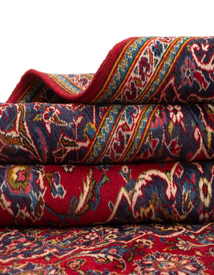 Detail image of  6' 7 x 9' 10 Kashan Wool Rug