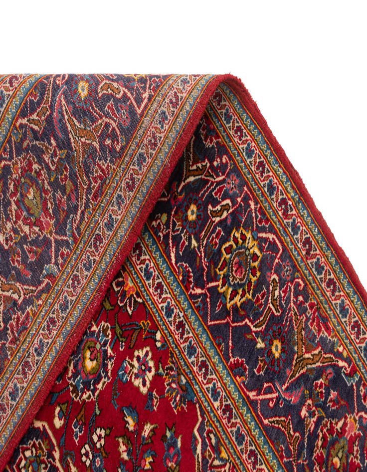 Detail image of  6' 7 x 9' 10 Kashan Wool Rug