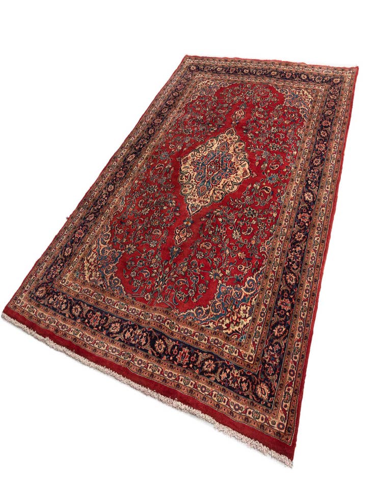 Detail image of  7' x 10' Kashan Wool Rug