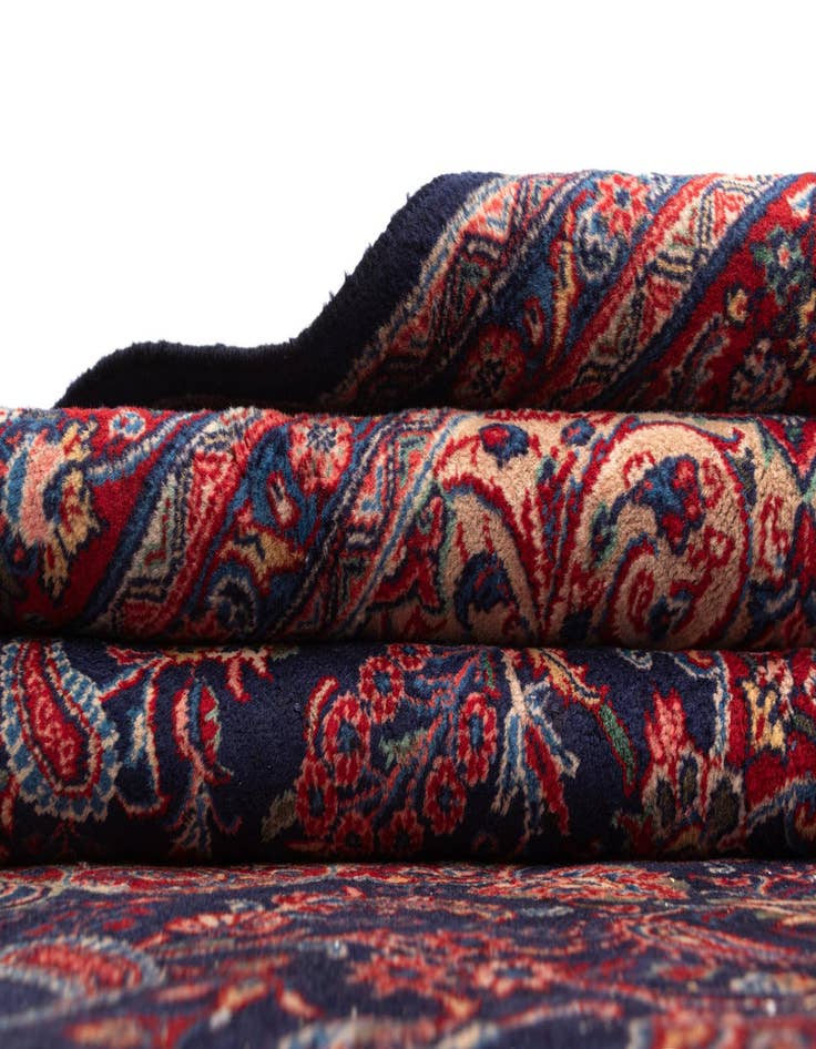 Detail image of  7' x 10' 8 Kashan Wool Rug