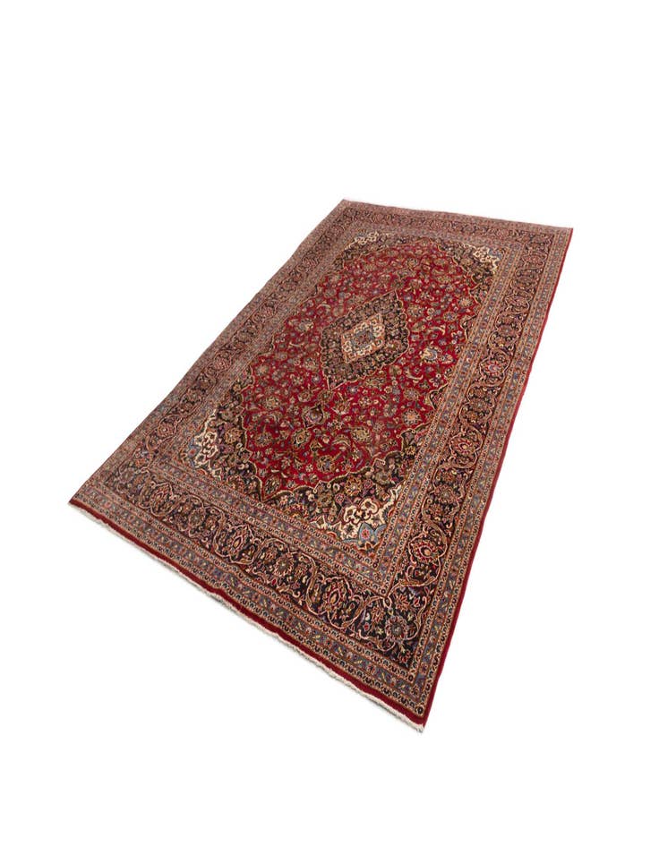 Detail image of  8' x 11' 4 Kashan Wool Rug