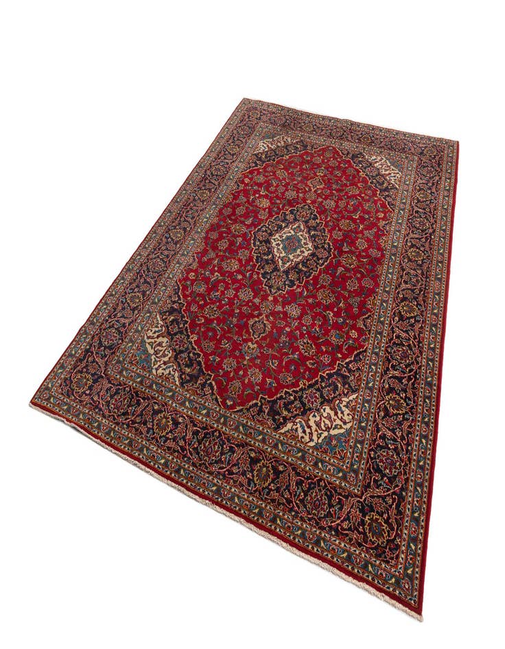 Detail image of  8' 1 x 11' 2 Kashan Wool Rug