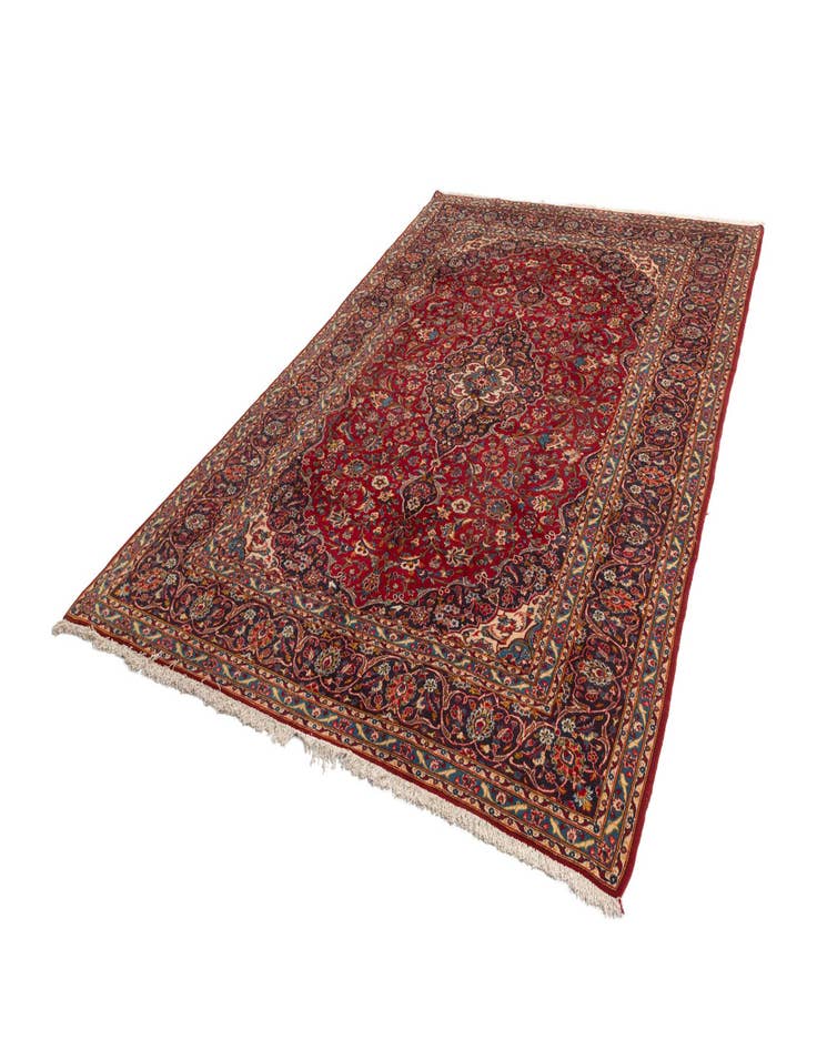 Detail image of  8' x 11' 9 Kashan Wool Rug