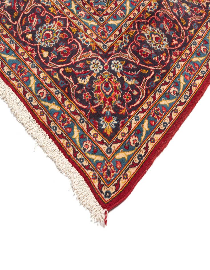 Detail image of  8' x 11' 9 Kashan Wool Rug