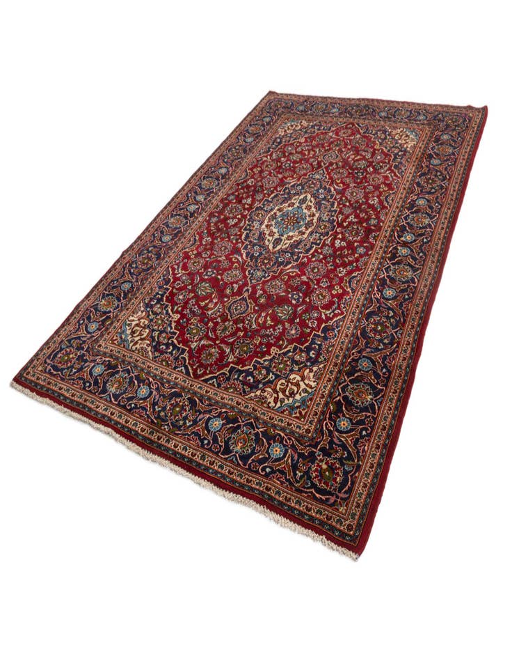 Detail image of  8' x 11' 8 Kashan Wool Rug