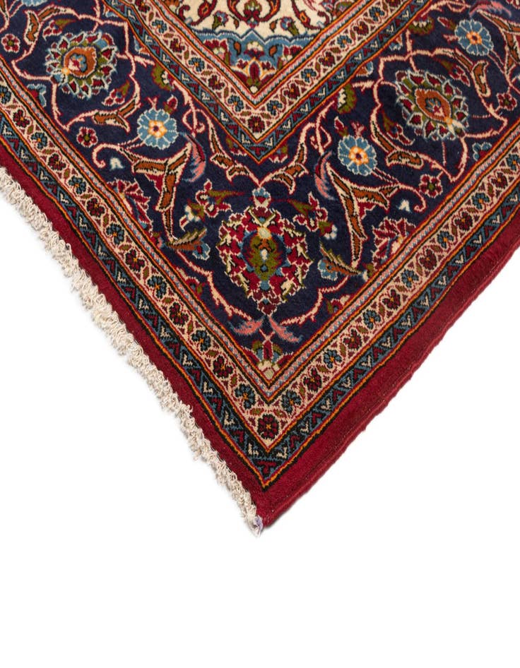 Detail image of  8' x 11' 8 Kashan Wool Rug