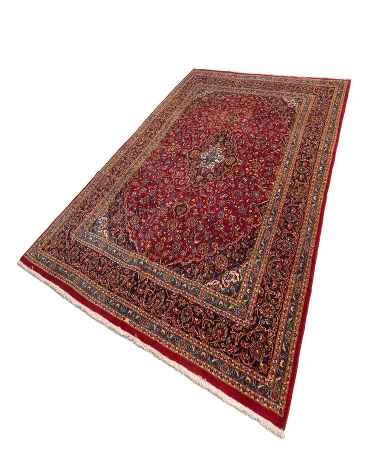 Detail image of  9' 10 x 12' 8 Kashan Wool Rug