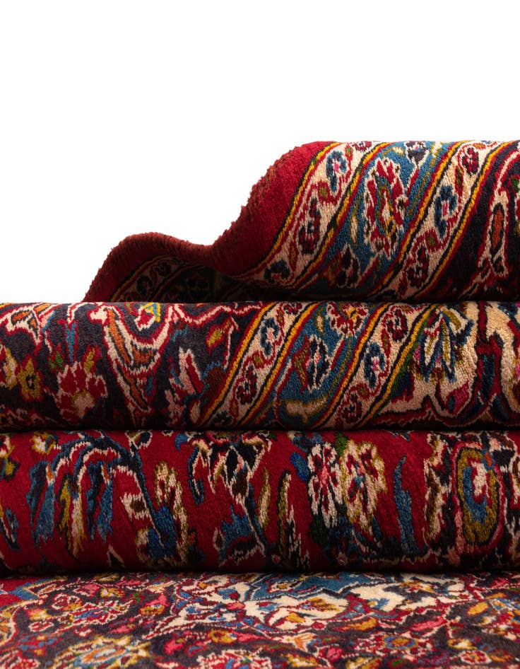 Detail image of  9' 10 x 12' 8 Kashan Wool Rug