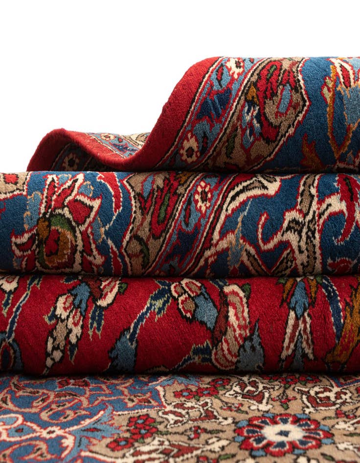 Detail image of  8' 6 x 12' 6 Kashan Wool Rug