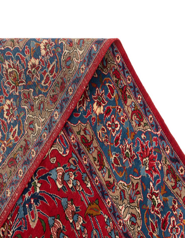 Detail image of  8' 6 x 12' 6 Kashan Wool Rug