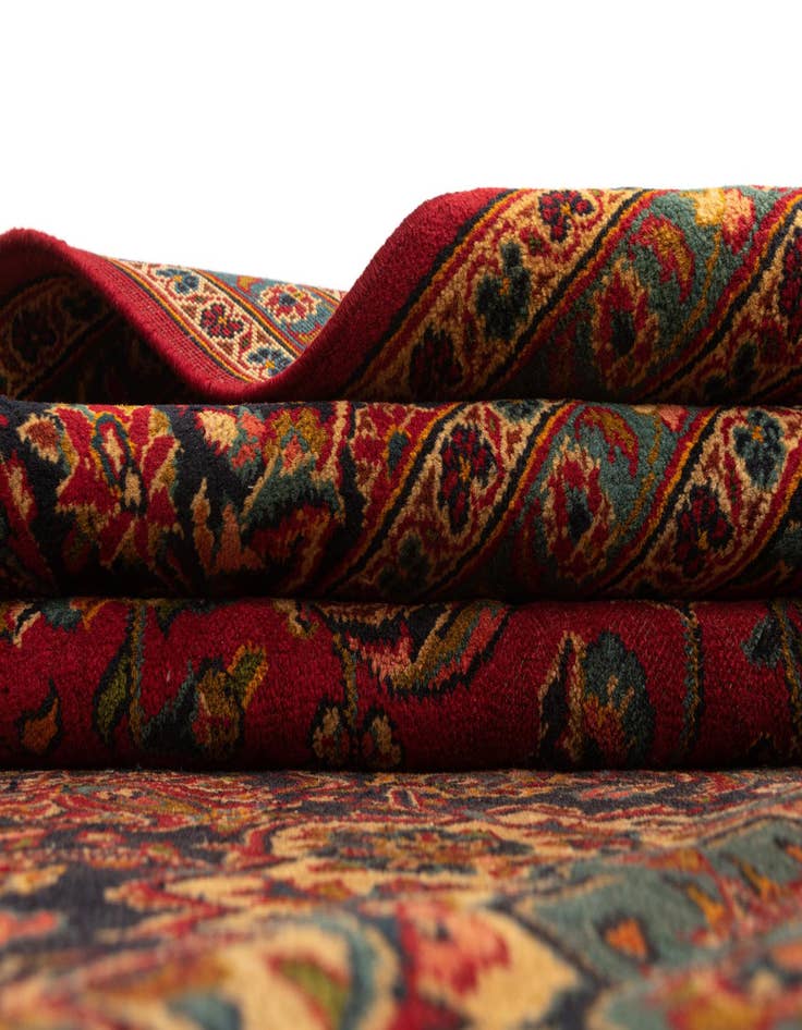 Detail image of  9' 9 x 12' 11 Kashan Wool Rug