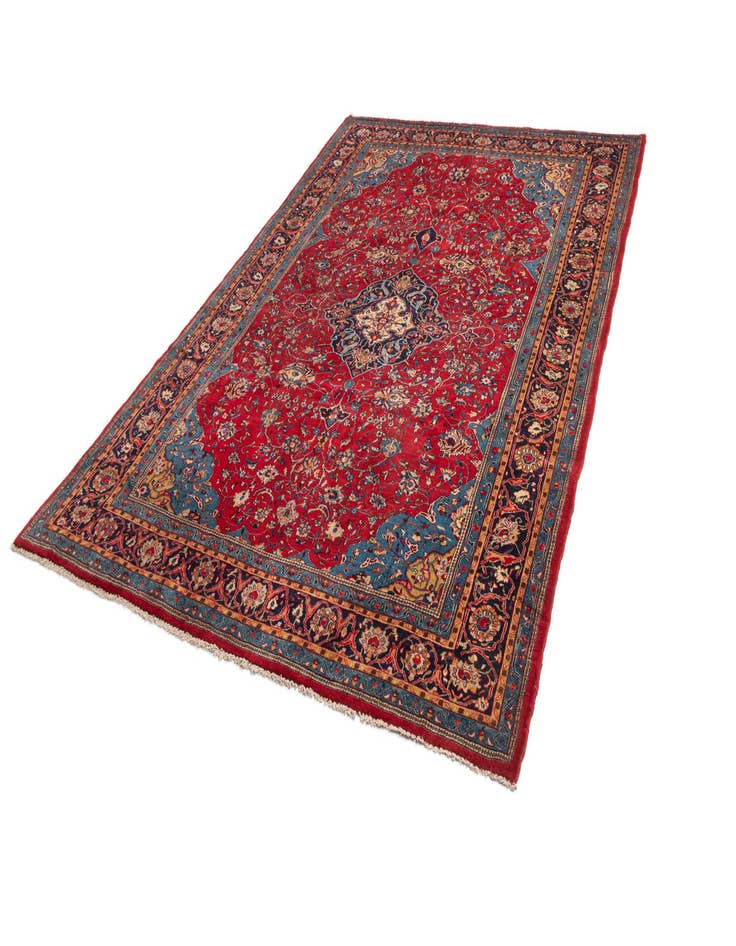 Detail image of  8' x 11' 5 Kashan Wool Rug