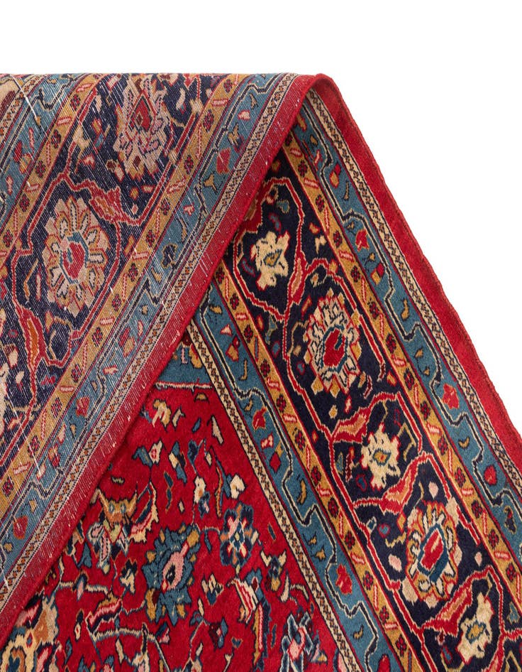 Detail image of  8' x 11' 5 Kashan Wool Rug