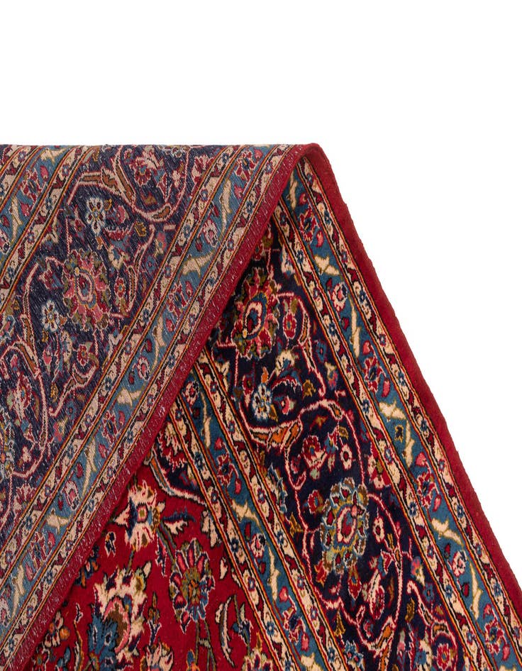 Detail image of  8' 1 x 11' 5 Kashan Wool Rug