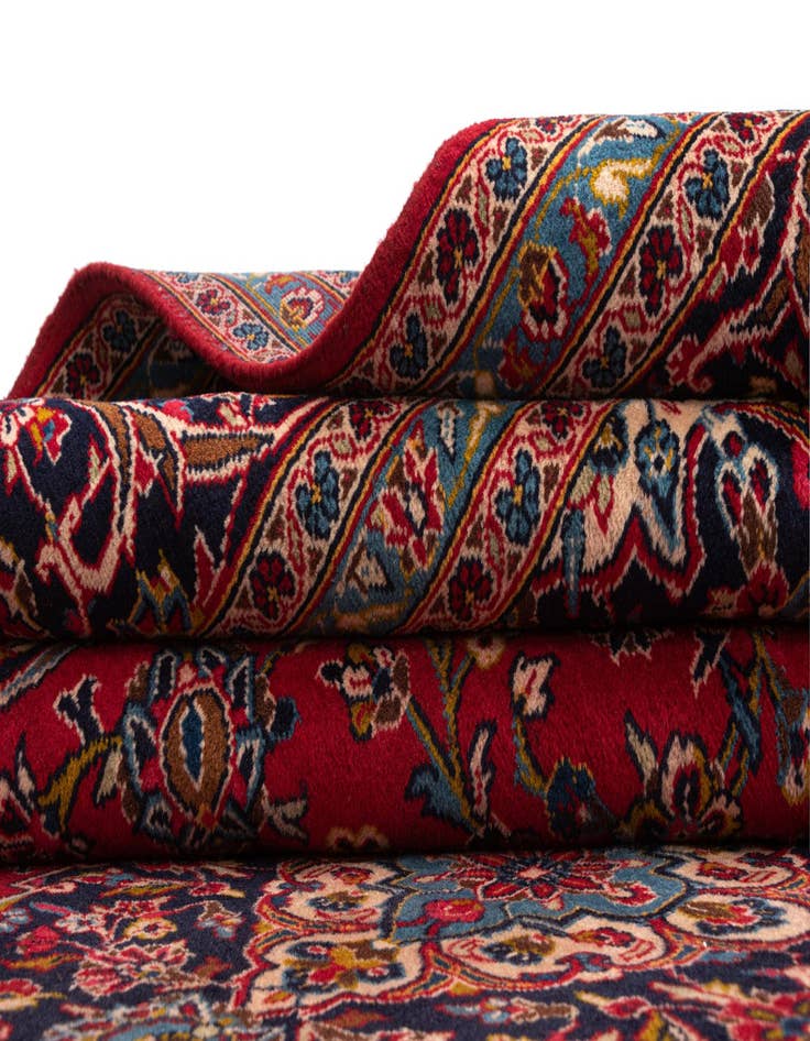 Detail image of  8' 1 x 11' 8 Kashan Wool Rug