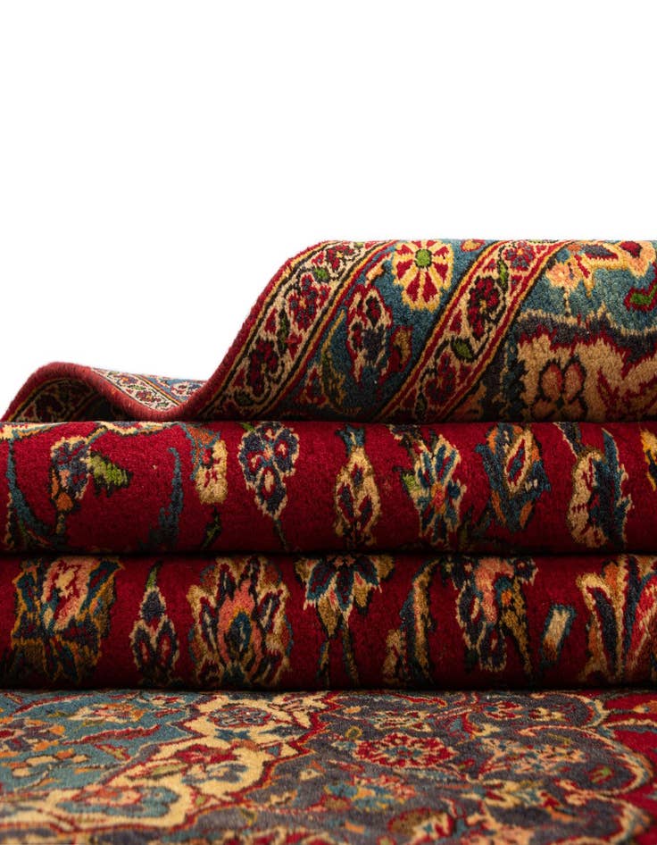 Detail image of  7' 1 x 12' 2 Kashan Wool Rug