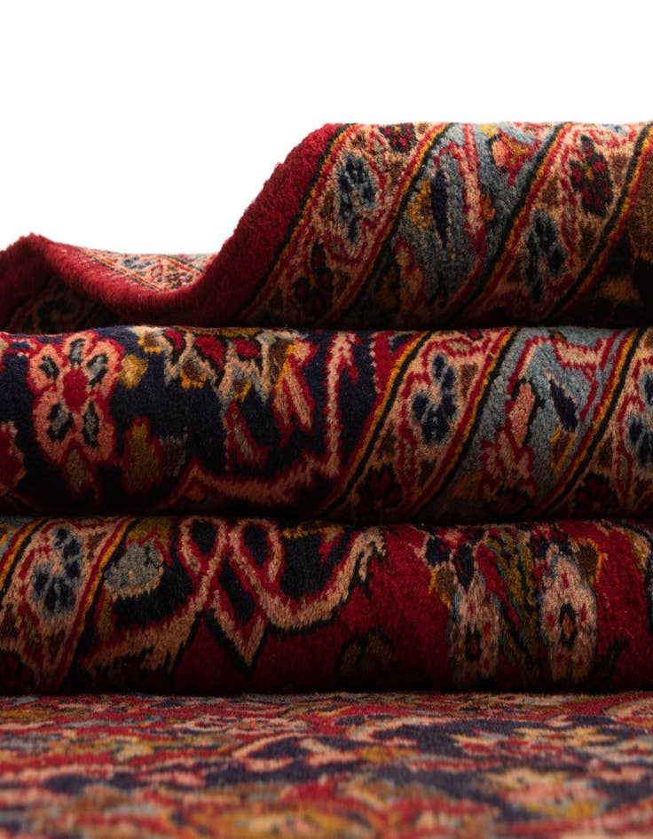 Detail image of  9' 8 x 13' 11 Kashan Wool Rug